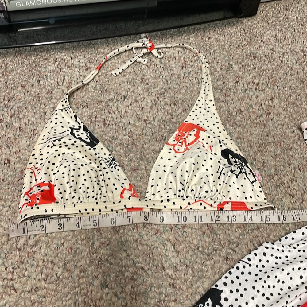 Vintage 70s jumpsuit/ bikini top set - Picture 8 of 11